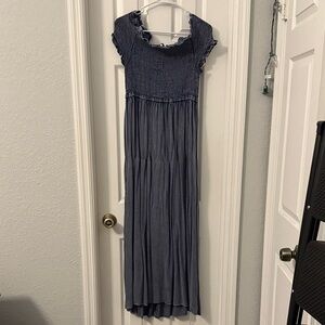Elegant Navy Maxi Dress